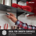 VELCRO Brand Heavy Duty Fasteners | 4x2 Inch Strips with Adhesive 8 Sets | Holds 10 lbs | Black Industrial Strength Stick On Tape | Indoor or Outdoor Use (VEL-30703-USA) - Image 5